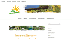 Desktop Screenshot of feriendorf-pulvermaar.info